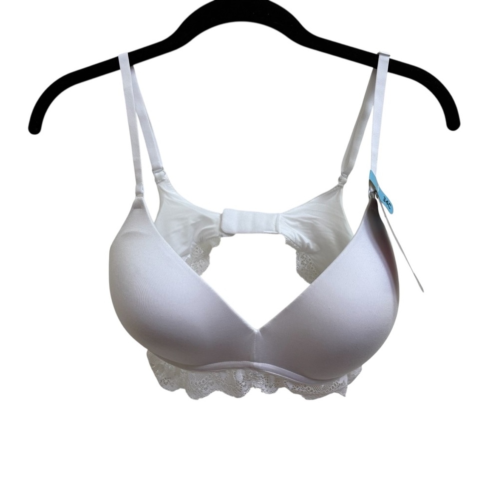 NWT Maidenform white Love the Lift Your Lift Wireless 34C Bra DM1196
